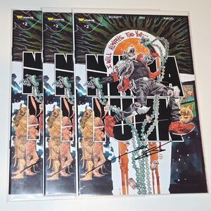 Ninja Funk #2 Alex Riegel Variant Lot of 3 Comics Signed by JPG w/ COA Whatnot